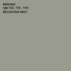#999A90 - Mountain Mist Color Image